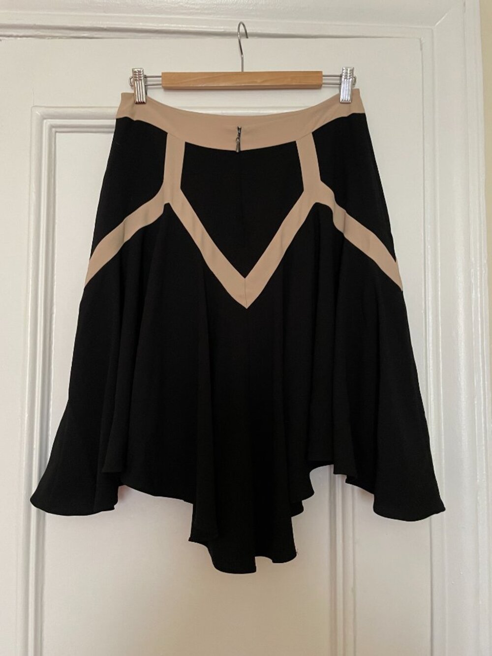 Anthropologie Leifsdottir Art Deco Geometric Panel Skirt Graphic Flare